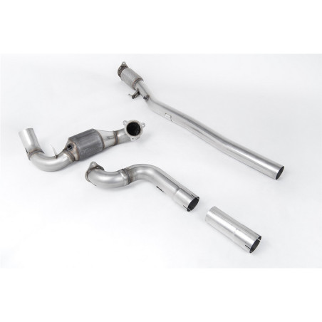 Milltek SSXMZ151 Descente de Turbo avec cata Hiflow 200CPSI et Remplacement FAP Montage avec catback Milltek