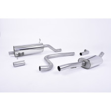Milltek SSXFD243 Catback avec silencieux antérieur avec Silencieux Arrière Homologué CE embout Twin Jet- 90 Carbone