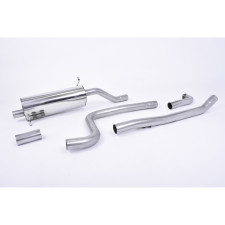 Milltek SSXFD247 Catback Road + sans silencieux antérieur avec Silencieux Arrière embout GT90 Titane Burnt