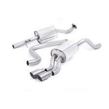 Milltek SSXFD146 Catback avec silencieux inter Nécessite bas de bouclier Fiesta Zetec S embout Twin GT80 Titane