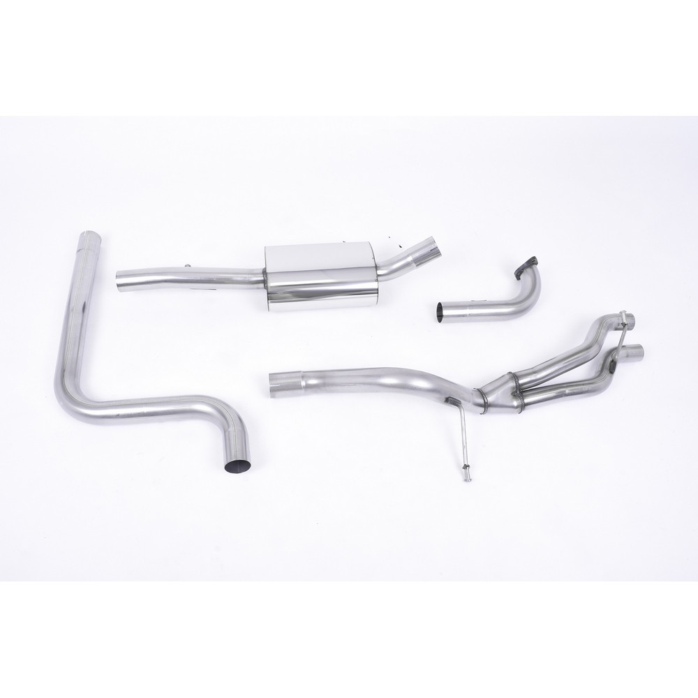Milltek SSXFD262 Catback Road + avec silencieux inter Nécessite bas de bouclier Fiesta Zetec S embout Twin GT80 Titane - MLK-SSXFD262 - SSXFD262