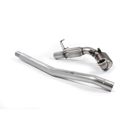 Milltek SSXAU584 Turbo chute with replacement cata Original line mount