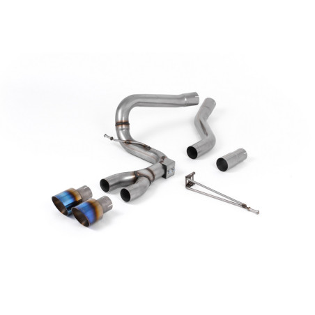 Milltek SSXFD205 FAP Back embout Dual GT100 Titane Burnt