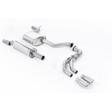 Milltek SSXSE191 Catback avec silencieux antérieur avec silencieux intermédiaire sans silencieux arrière embout Dual GT80
