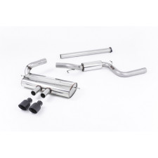 Milltek SSXFD120 Catback senza silenziatore anteriore con silenziatore intermedio Dual Cerakote Black GT100