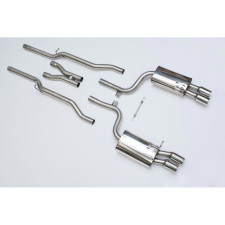 Milltek SSXAU048 Catback sans silencieux inter embout Quad 76.2