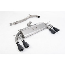 Milltek SSXVW588 Catback senza silenziatore inter senza silenziatore Valvola posteriore Quad GT100 Cerakote Black