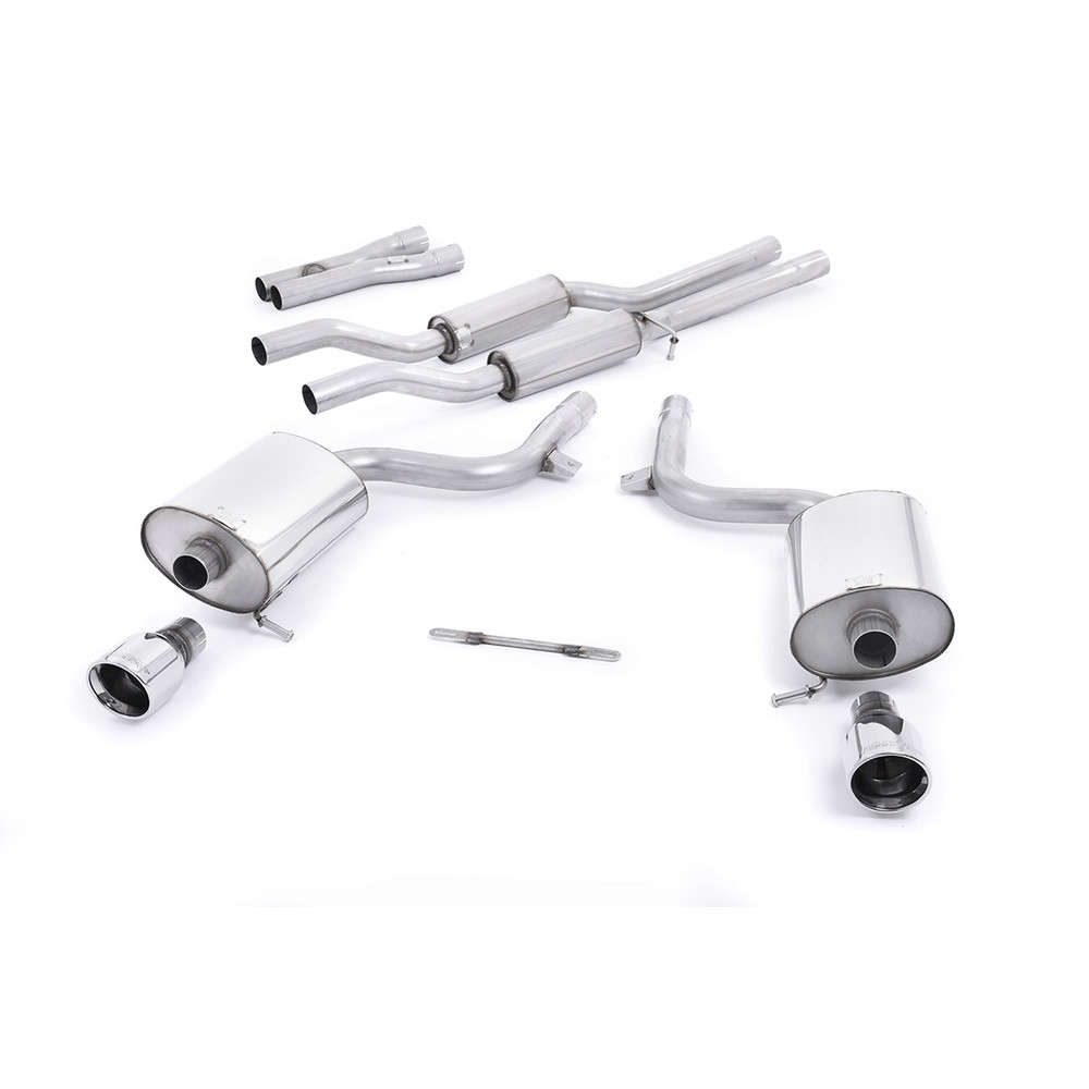 Milltek SSXAU100 Catback avec silencieux inter embout Dual Jet 100 - MLK-SSXAU100 - SSXAU100