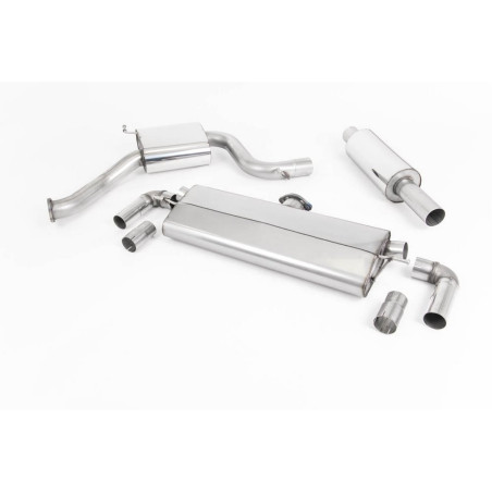 Milltek SSXVW497 Catback with inter silencer CE approved Dual GT100 tip