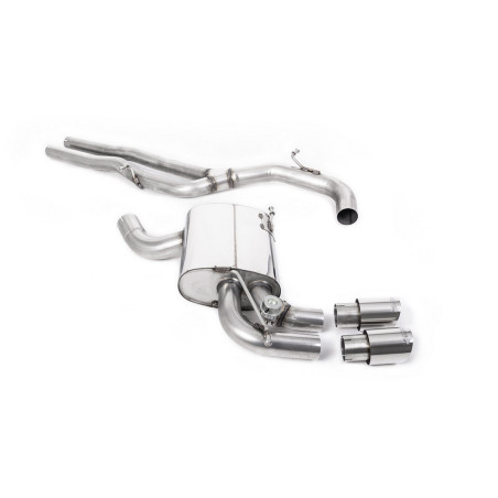 Milltek SSXAU322 Catback sans silencieux inter et valve silencieux arrière embout GT90