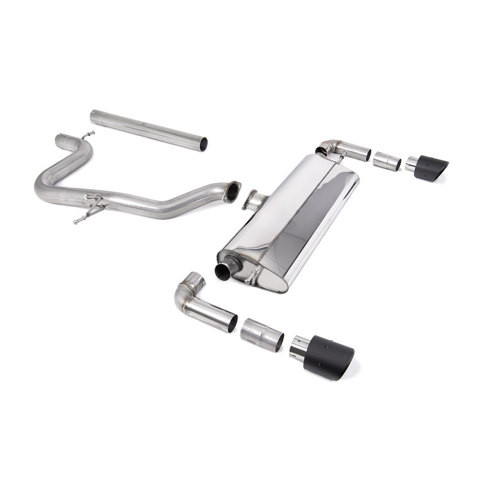 Milltek SSXSE244 Catback senza silenziatore Dual Jet-100 interpuntale in carbonio - MLK-SSXSE244 - SSXSE244