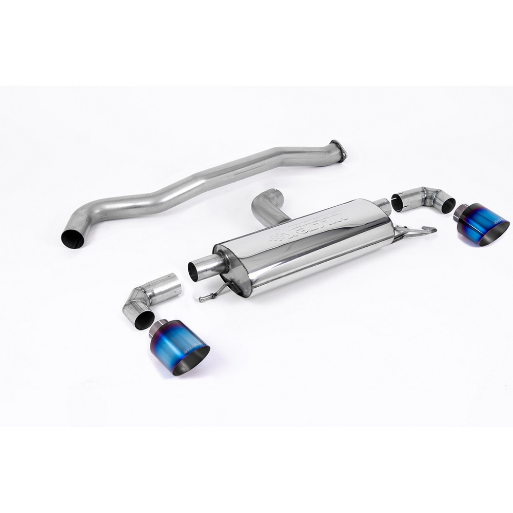 Milltek SSXTY130 FAP Terug zonder tussendemper GT115 Verbrande tip - MLK-SSXTY130 - SSXTY130