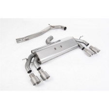Milltek SSXVW589 Catback senza silenziatore inter senza silenziatore Valvola posteriore Quad GT100 Titanio