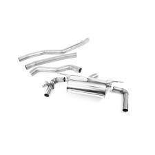 Milltek SSXBM1166 Catback senza silenziatore intermedio con doppia valvola di punta GT90 in titanio