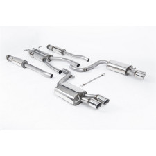 Milltek SSXAU621 Catback avec silencieux inter Homologué CE embout Quad Jet 80