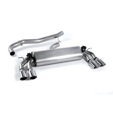 Milltek SSXAU395 Catback sans silencieux inter embout Quad Ovales