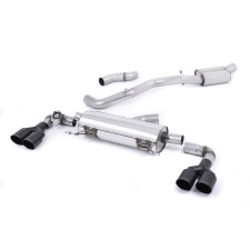 Milltek SSXAU490 Catback avec silencieux inter Homologué CE embout Quad GT80 Black Cerakote
