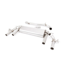Milltek SSXSE220 FAP Back senza silenziatore intermedio con valvola a ugello Quad GT100 Titanium