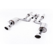 Milltek SSXAU218 Catback senza silenziatore intermedio con valvola silenziatore posteriore Boccaglio ovale Nero