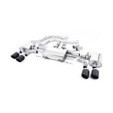 Milltek SSXAR16 Catback après tubes antérieur origine avec valve Homologué CE embout Dual Jet-100 Carbone