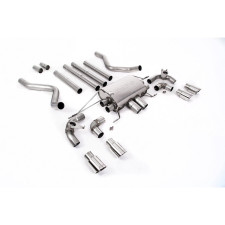 Milltek SSXLR125 FAP Posteriore senza silenziatore anteriore con valvola Quad GT90