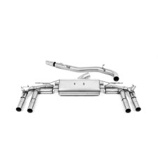 Milltek SSXAU935 FAP Back sans silencieux inter embout Quad GT115 Titane Burnt