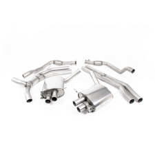 Milltek SSXAU814 Catback sans silencieux inter Silencieux Arrière Road embout Ovales Titane Burnt