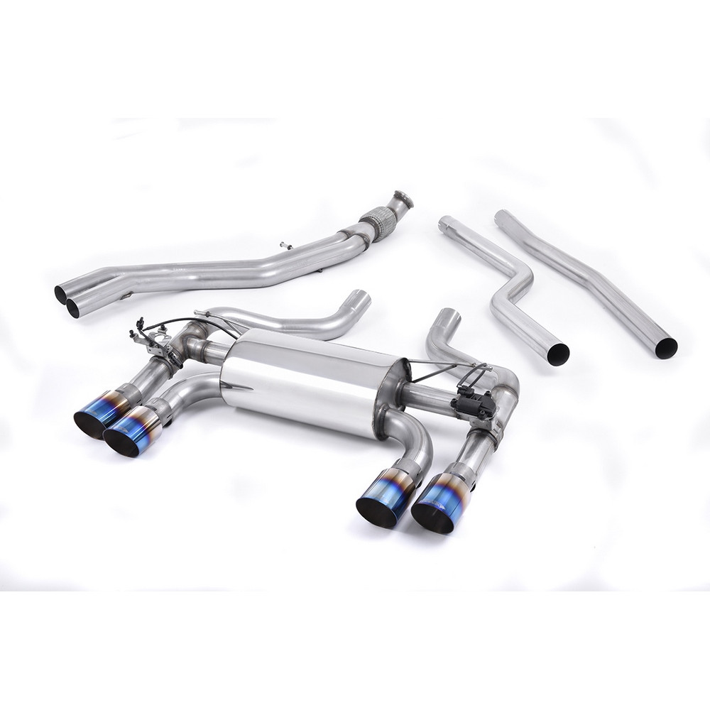 Milltek SSXBM1036 Catback Twin Valved Hollowtek Homologué CE embout Quad GT90 Titane Burnt - MLK-SSXBM1036 - SSXBM1036