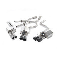 Milltek SSXAU469 Catback senza silenziatore intermedio Quad GT100 Cerakote Black