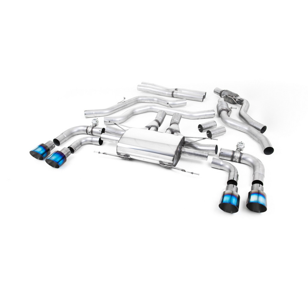 Milltek SSXAR009 Catback avec remplacement tubes antérieur avec valve embout Dual GT100 Titane Burnt - MLK-SSXAR009 - SSXAR009