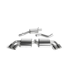 Milltek SSXAU293 Catback met Quad tussentipdemper - MLK-SSXAU293 - SSXAU293