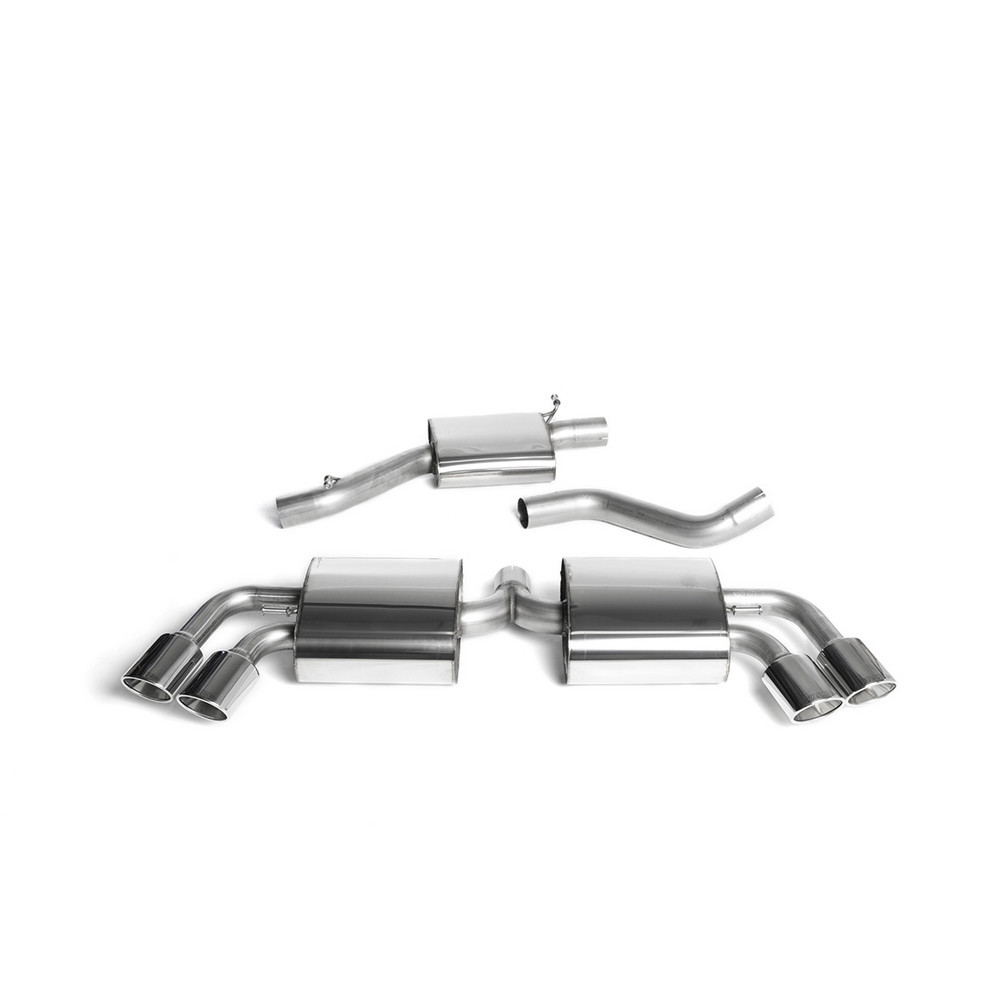 Milltek SSXAU293 Catback met Quad tussentipdemper - MLK-SSXAU293 - SSXAU293