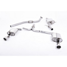 Milltek SSXAU302 Catback avec silencieux inter Necessite bas de bouclier A4 3.2 S-Line embout Dual GT100
