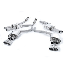 Milltek SSXAU332 Catback avec silencieux inter sans valve Homologué CE embout Quad GT100