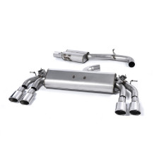 Milltek SSXAU418 Catback avec silencieux inter Homologué CE embout Quad Ovales