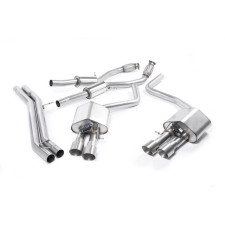 Milltek SSXAU466 Catback avec silencieux inter embout Quad GT100 Titane