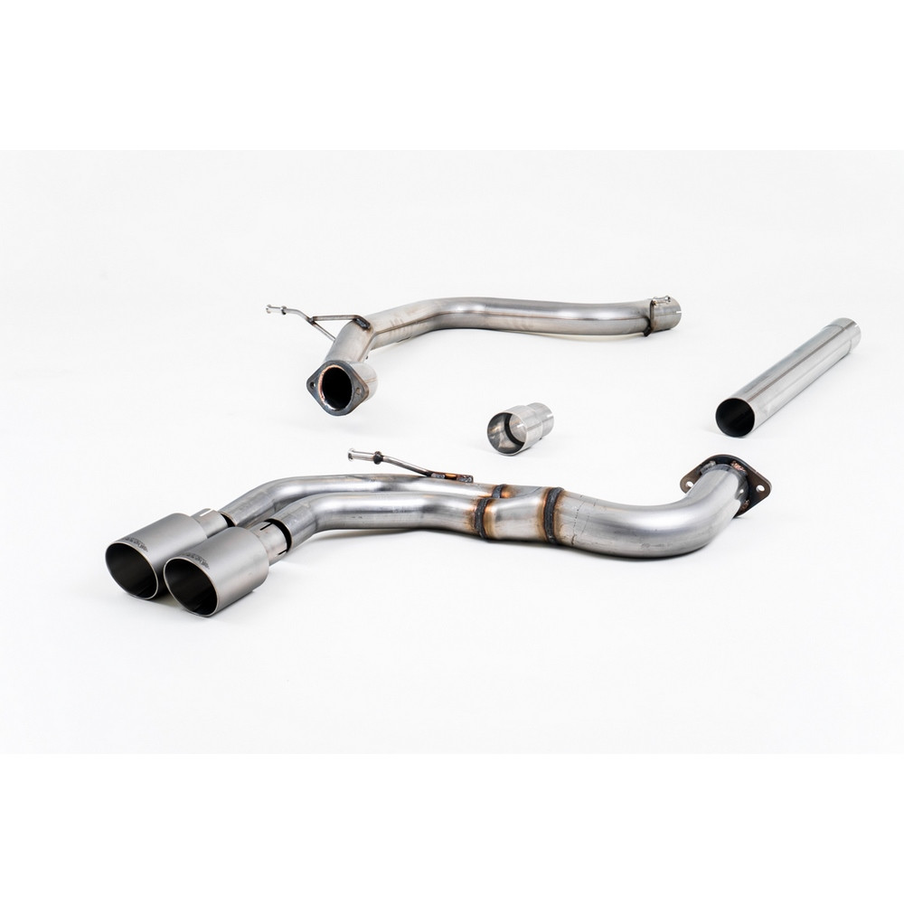 Milltek SSXAU569 Catback sans silencieux inter embout Twin GT80 Titane - MLK-SSXAU569 - SSXAU569
