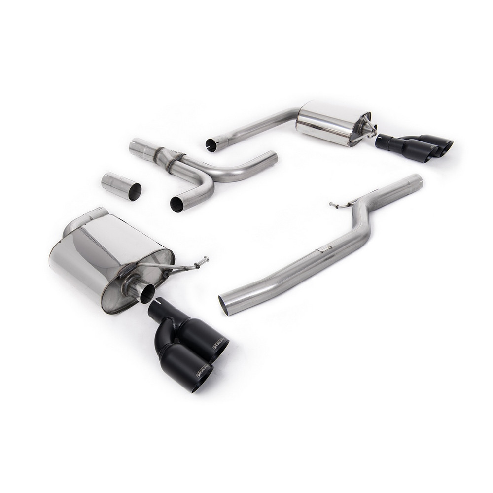 Milltek SSXAU663 FAP Back embout Quad GT80 Black - MLK-SSXAU663 - SSXAU663