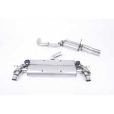 Milltek SSXAU730 Catback avec silencieux inter et valve silencieux arrière Homologué CE embout Ovales Cerakote Black