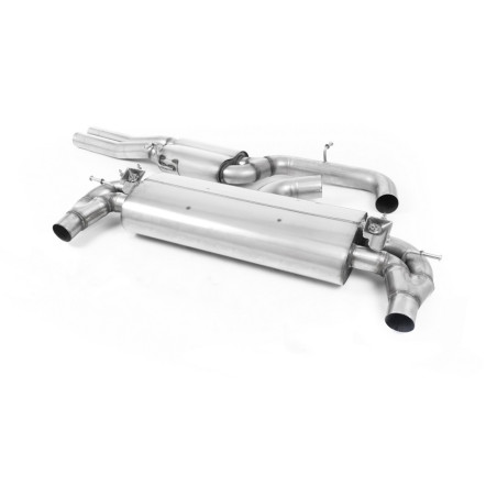 Milltek SSXAU798 Catback avec silencieux inter et valve silencieux arrière Homologué CE embout Ovales Titane Burnt