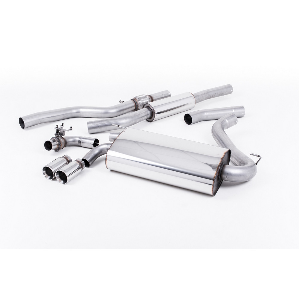 Milltek SSXBM1008 Catback avec silencieux inter avec valve bas de bouclier origine embout Twin GT76 - MLK-SSXBM1008 - SSXBM1008