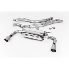 Milltek SSXBM1052 Catback omologato CE con silenziatore stradale senza valvola Doppio terminale GT90 in titanio