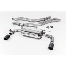 Milltek SSXBM1055 Catback avec silencieux Race avec valve embout Jet-90 Carbone