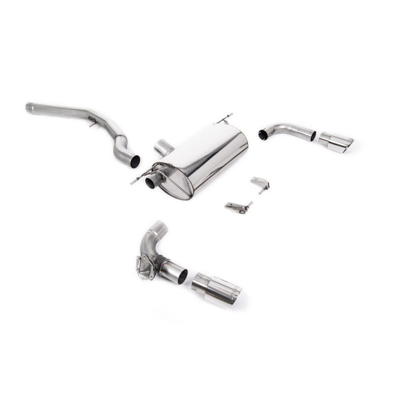 Milltek SSXBM1097 FAP Back Race zonder tussendemper met Dual GT90 tipklep - MLK-SSXBM1097 - SSXBM1097