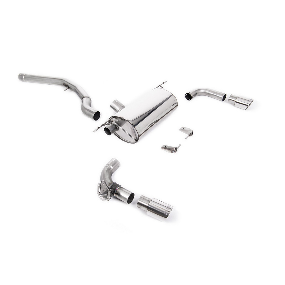 Milltek SSXBM1097 FAP Back Race senza silenziatore intermedio con valvola di punta Dual GT90 - MLK-SSXBM1097 - SSXBM1097