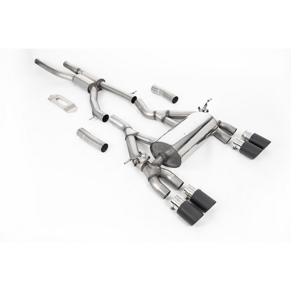 Milltek SSXBM1122 FAP Back avec silencieux inter Road Homologuée CE embout Quad Jet-90 Carbone - MLK-SSXBM1122 - SSXBM1122