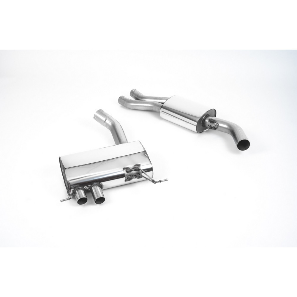 Milltek SSXBM948 Catback après cata secondaire origine Homologué CE embout Twin GT80 Cerakote Black - MLK-SSXBM948 - SSXBM948