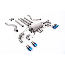 Milltek SSXLR128 FAP Posteriore senza silenziatore anteriore con puntale valvola Quad GT90 Titanium Burnt