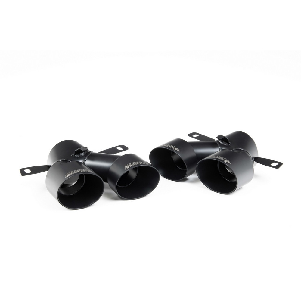Milltek SSXMZ134 end cap for Milltek line mount Quad Cerakote Black end cap - MLK-SSXMZ134 - SSXMZ134