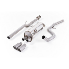 Milltek SSXPE111 Catback senza silenziatore intermedio Twin GT80 in titanio